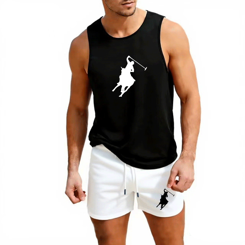 Summer Clothing Sets - Completo estivo da uomo europeo, gilet