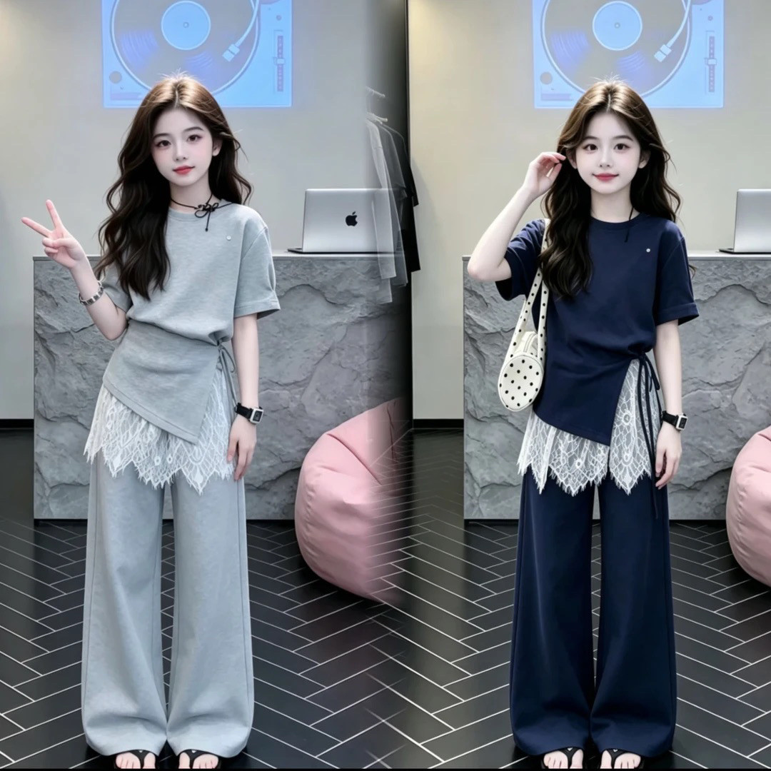 Summer Clothing Teen Girls - Set Estivo alla Moda per Ragazze,