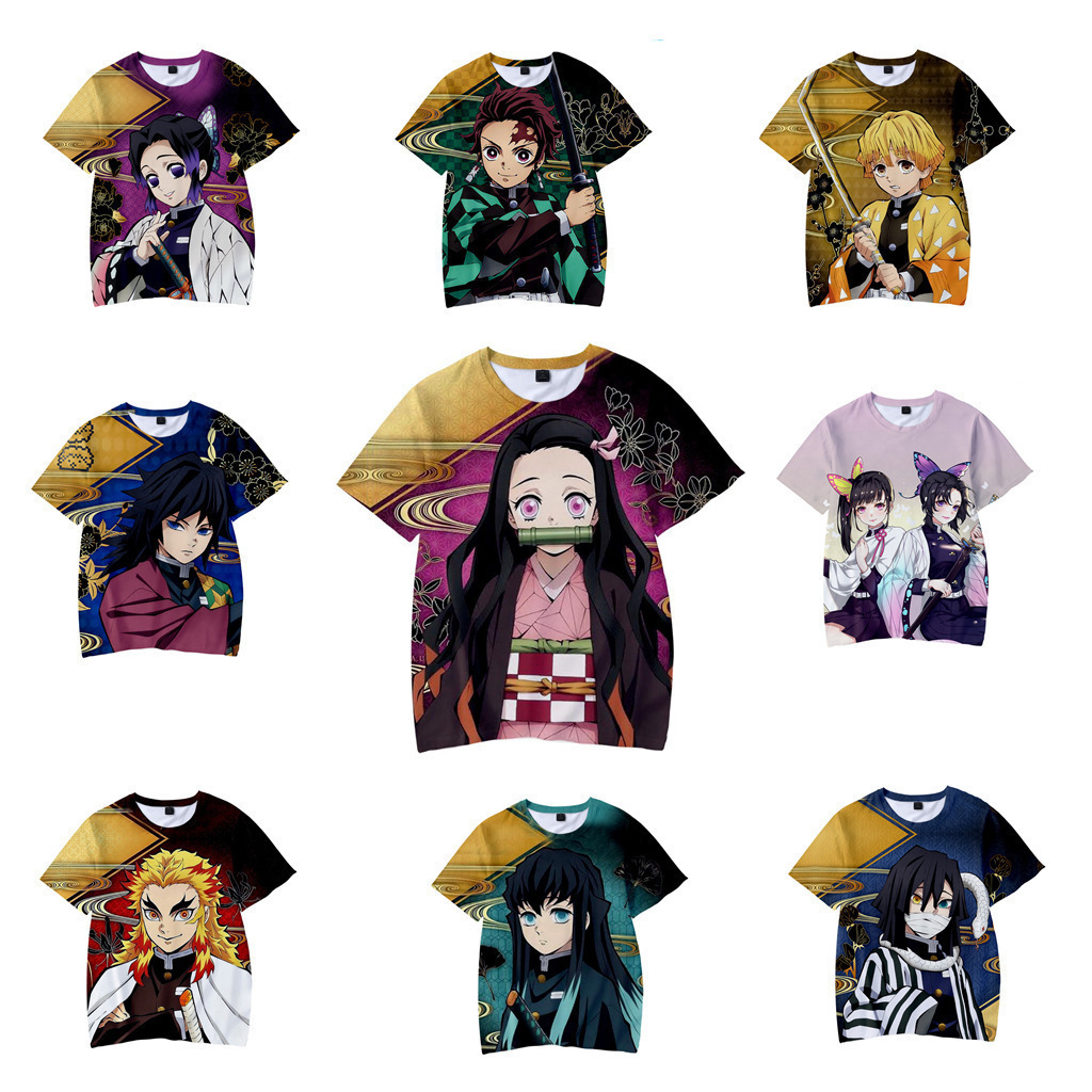 Summer Away Clothing - T-shirt a maniche corte Demon Slayer