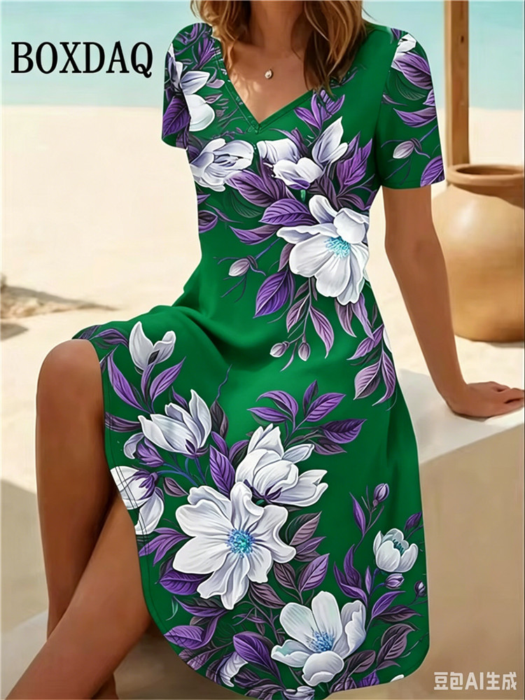 Summer Upf Clothing - Abiti da donna taglie forti 6XL,