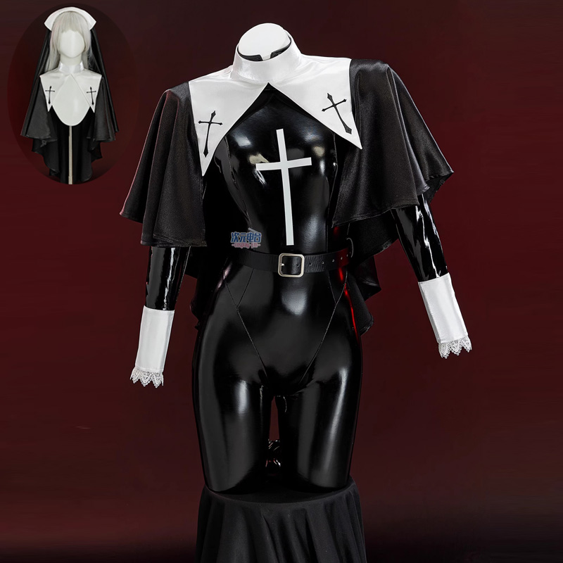 Romper Playsuit Women - Costume cosplay da suora Donna Tuta