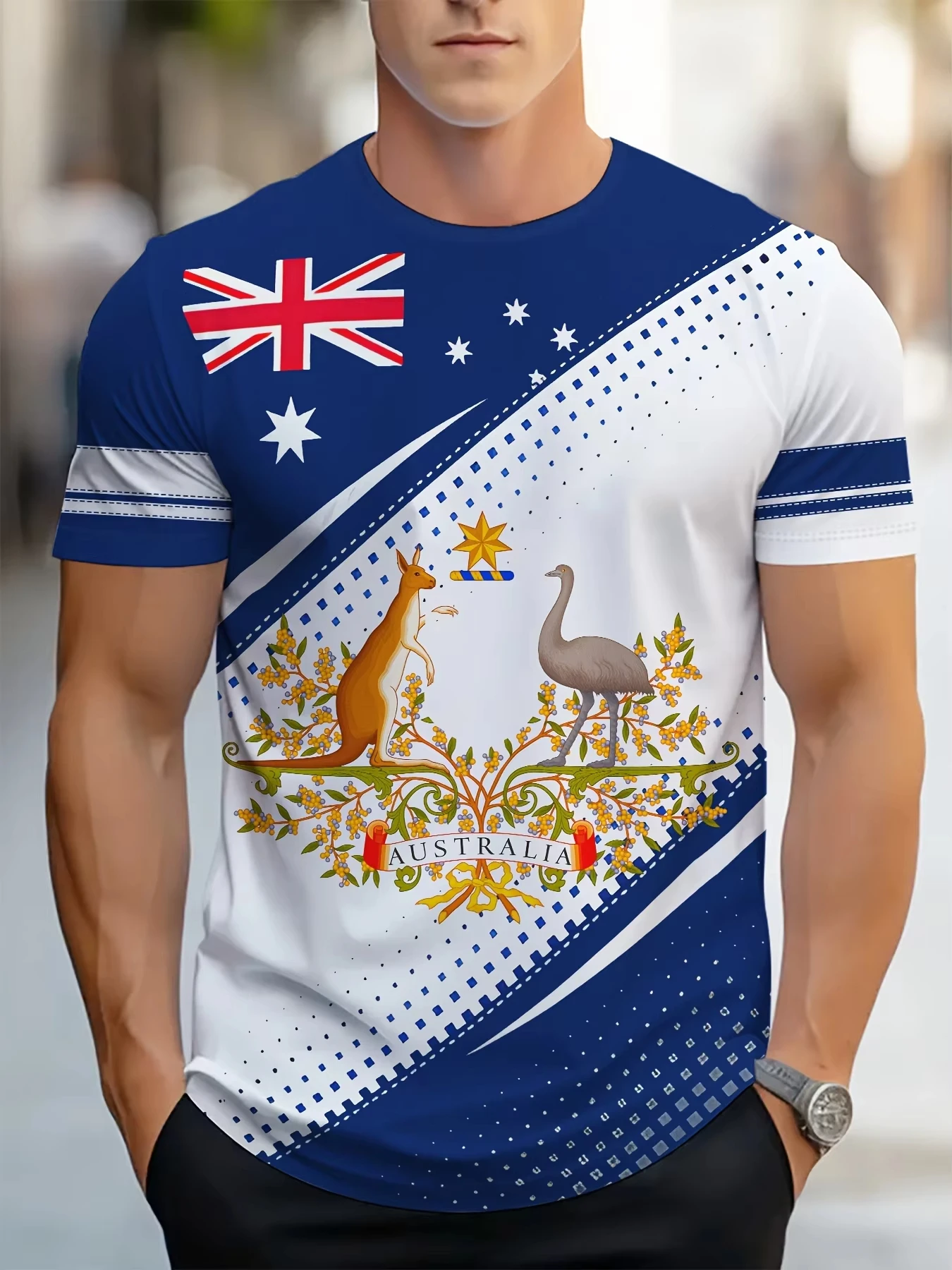 Summer Clothing Australia - T-shirt da uomo Australia Graphic Kid