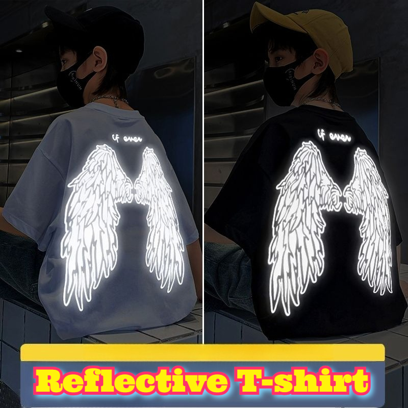 Summer Clothing Teen Girls - T-shirt con ali riflettenti per giovani
