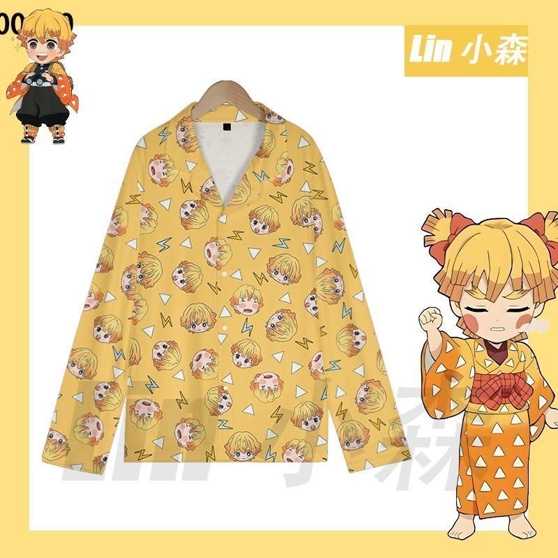 Summer Away Clothing - Pigiama Estivo Carino Demon Slayer Zenitsu