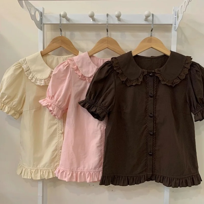 Summer Kids Clothing - Estate giapponese Kawaii Lolita camicie da