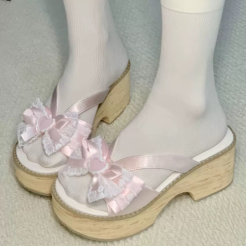 Summer Japanese Clothing - Sandali con plateau e tacco alto