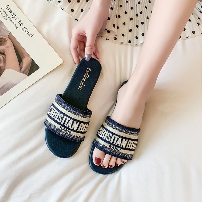 Summer Quotes - Pantofole piatte moda donna estate nuova