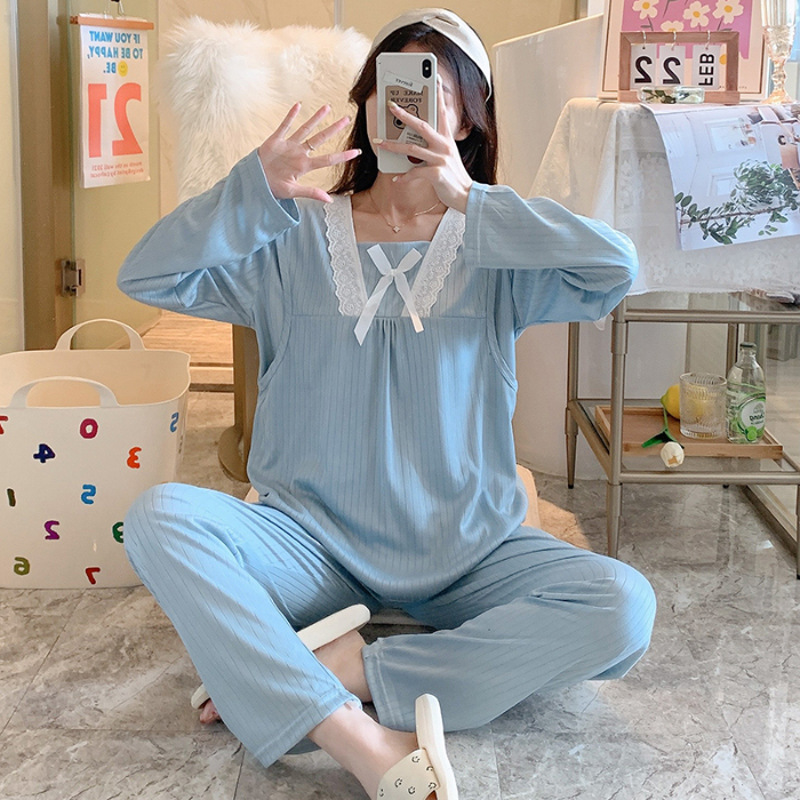 Xl Summer Clothing - Set Pigiama per Gravidanza e Allattamento,