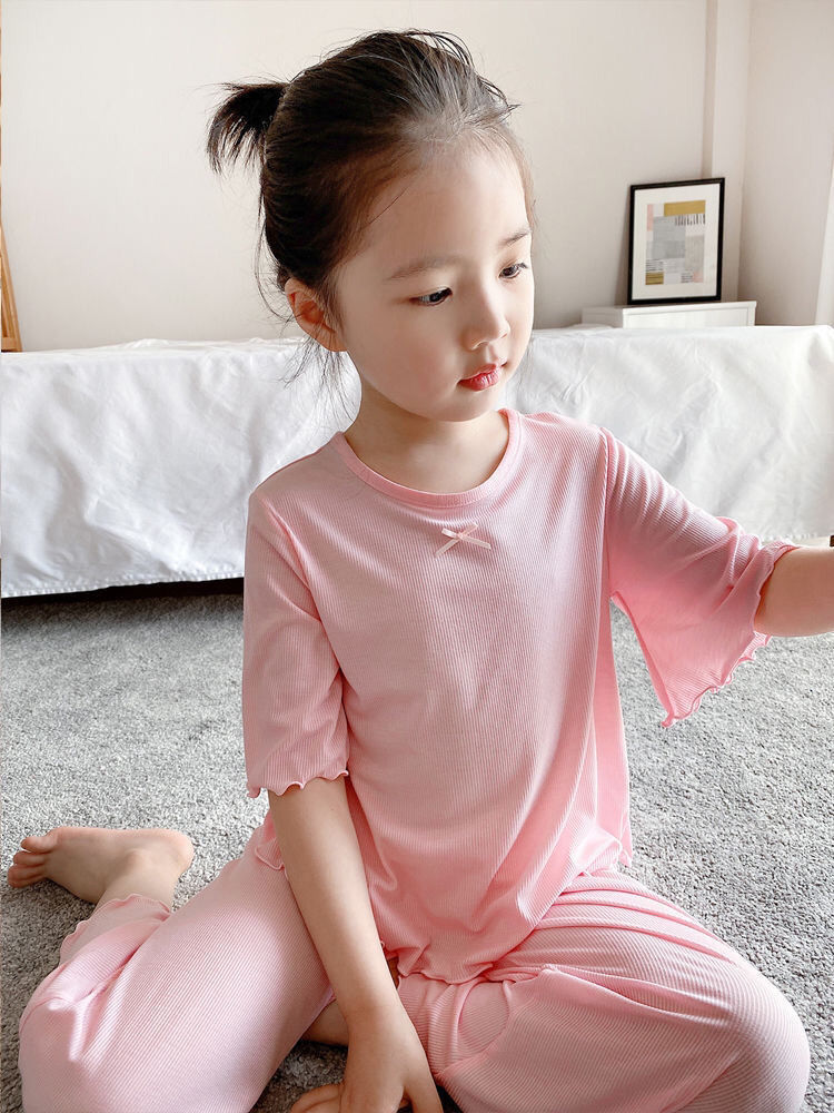 Summer Clothing Teen Girls - Pigiama per Bambina, Abbigliamento da Casa