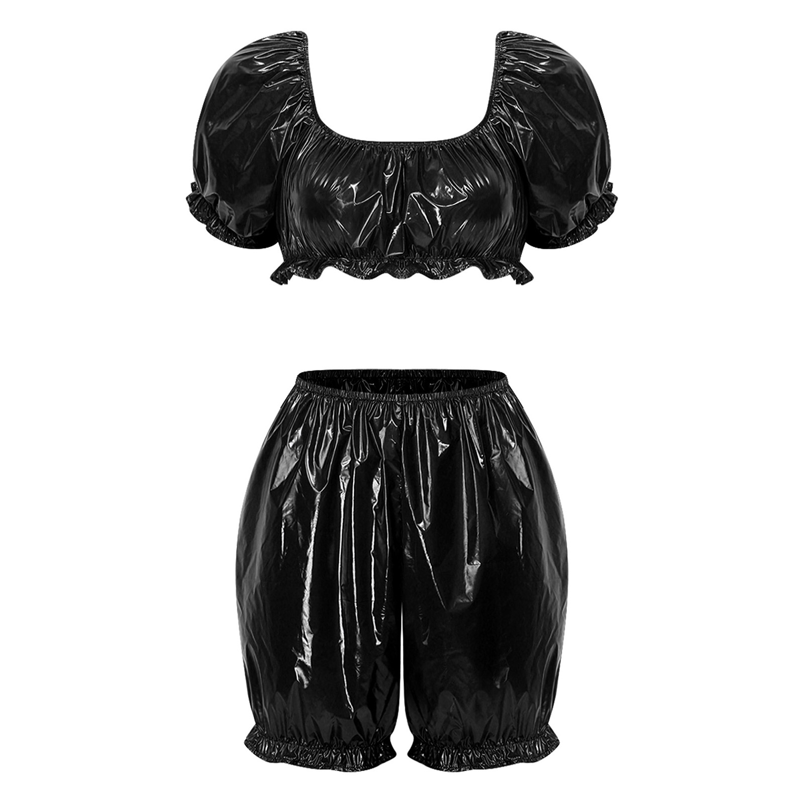 Summer Clothing Sets - Completo da Clubwear in Pelle Sintetica