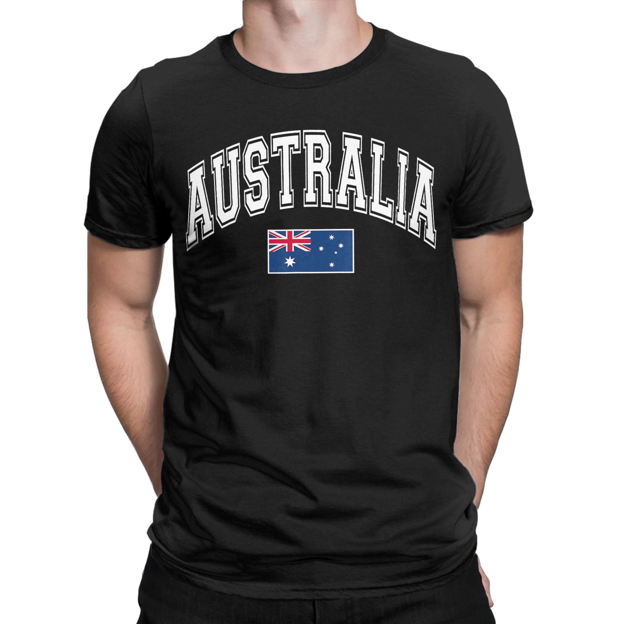 Summer Clothing Australia - T-shirt da uomo Australia con bandiera
