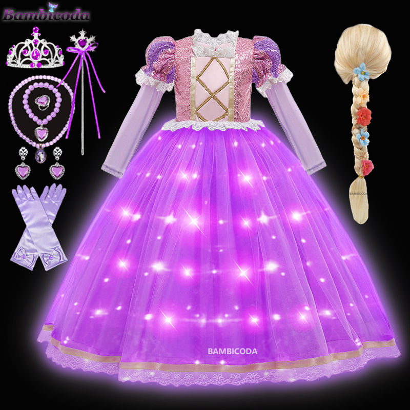 Abito da principessa Rapunzel  - Summer Kids Clothing recensione e prezzo