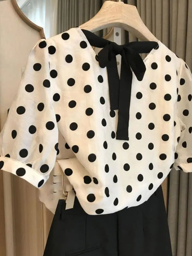 Camicette a pois Donna Elegant - Summer Linen Clothing For Women recensione e prezzo