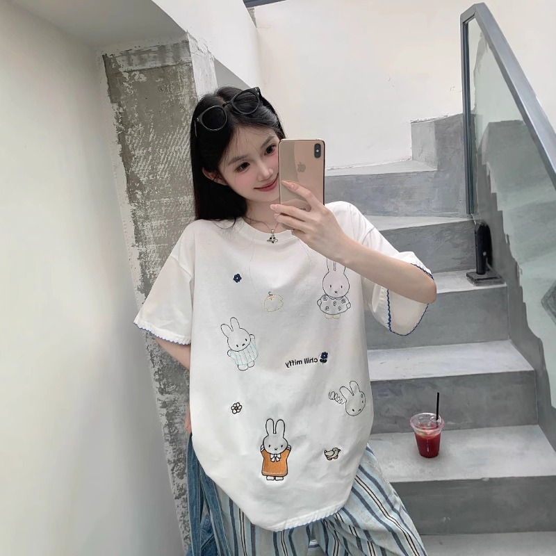 T-shirt Bianca Ricamata con Co - Summer Away Clothing recensione e prezzo