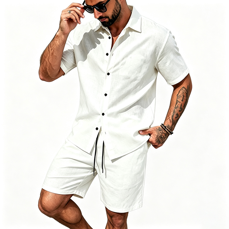 Completo Estivo da Uomo in Lin - Summer Clothing Sets recensione e prezzo