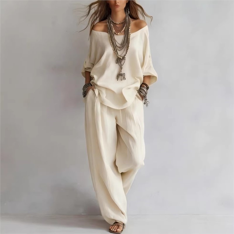 Nuovo Completo Estivo Casual d - Summer Linen Clothing For Women recensione e prezzo