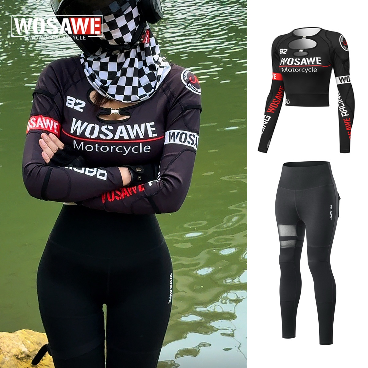 WOSAWE Set Estivo da Donna per - Summer Clothing Motorcycle recensione e prezzo