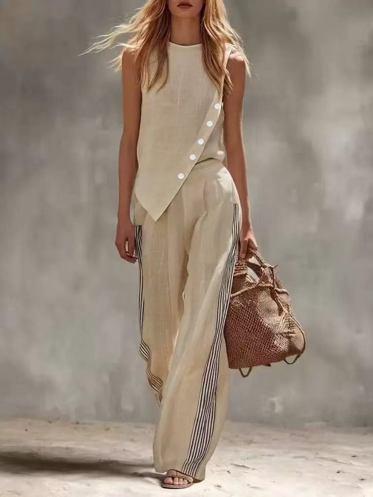 Completo due pezzi in lino sen - Summer Linen Clothing For Women recensione e prezzo