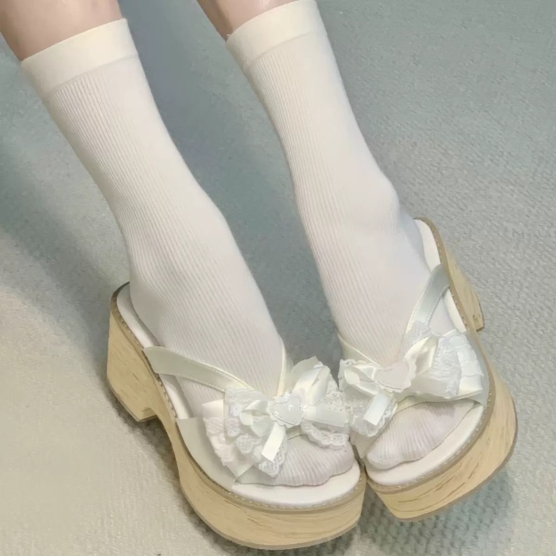Sandali con plateau e tacco al - Summer Japanese Clothing recensione e prezzo
