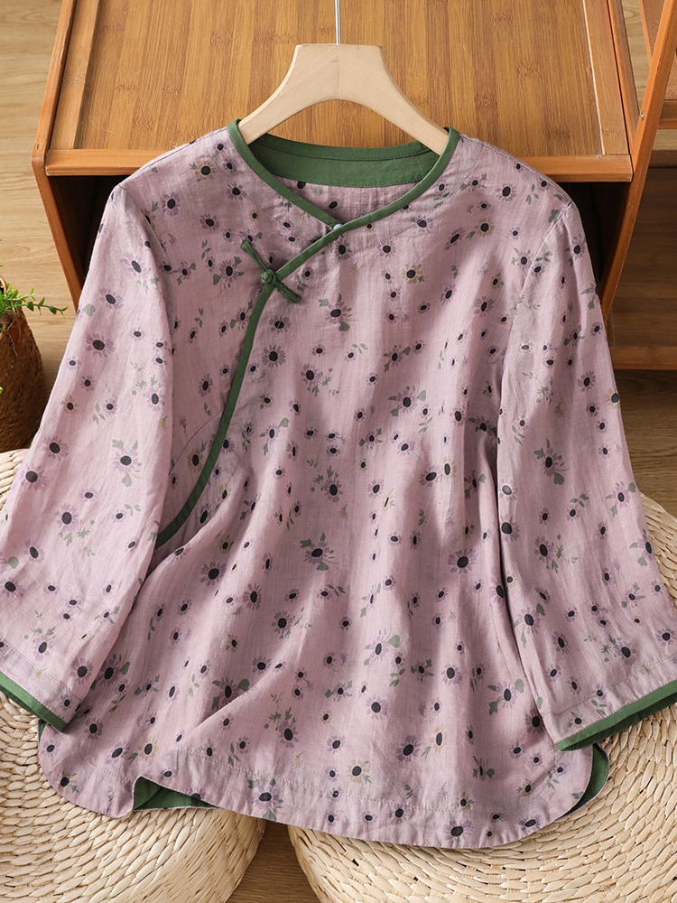 Camicia in Lino Stile Cinese R - Summer Linen Clothing For Women recensione e prezzo