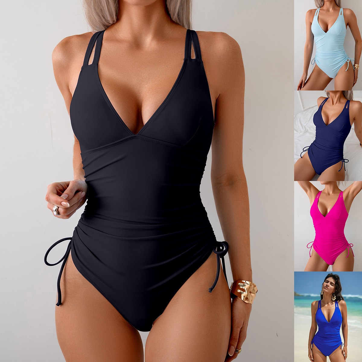 Costume da bagno intero nero t - Swimsuit One Piece recensione e prezzo