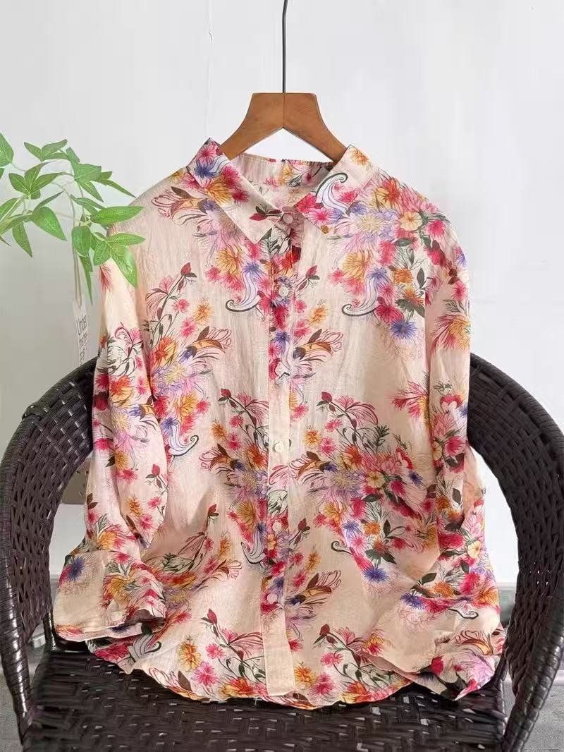 Camicie e bluse da donna in li - Vintage Summer Clothing Brand recensione e prezzo