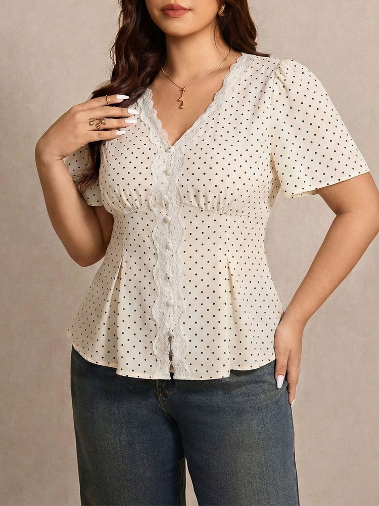 GIBSIE Top Peplum da donna tag - Summer Upf Clothing recensione e prezzo