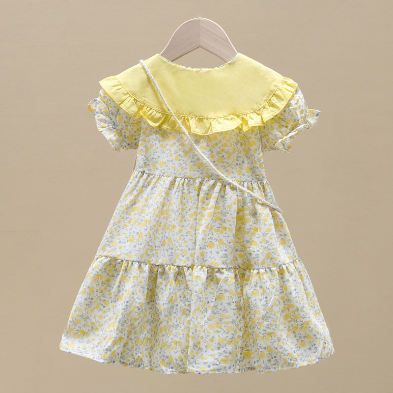 2 pezzi estate giallo floreale - Summer Clothing Teen Girls recensione e prezzo