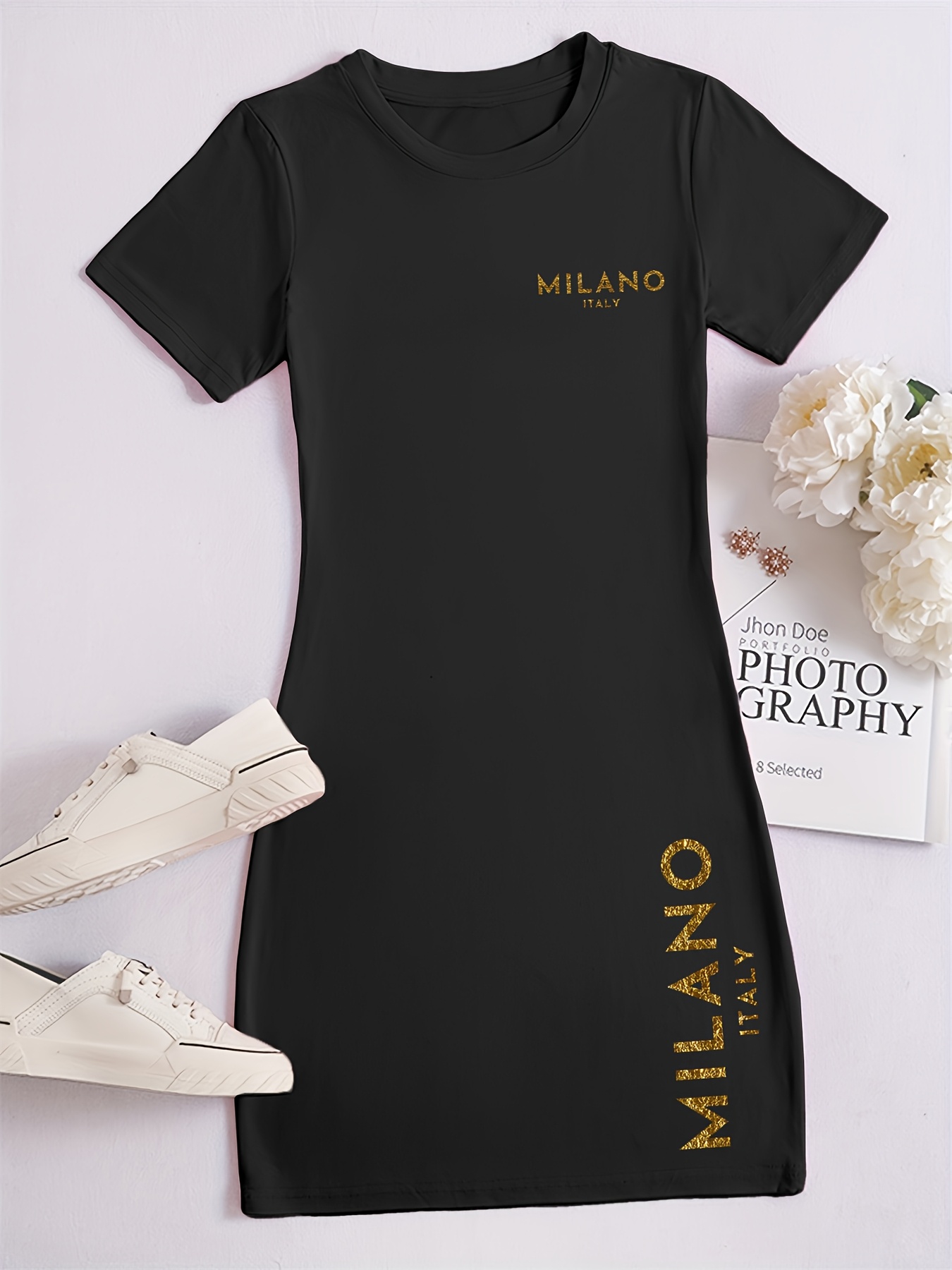 Abito casual a maniche corte d - Summer Upf Clothing recensione e prezzo