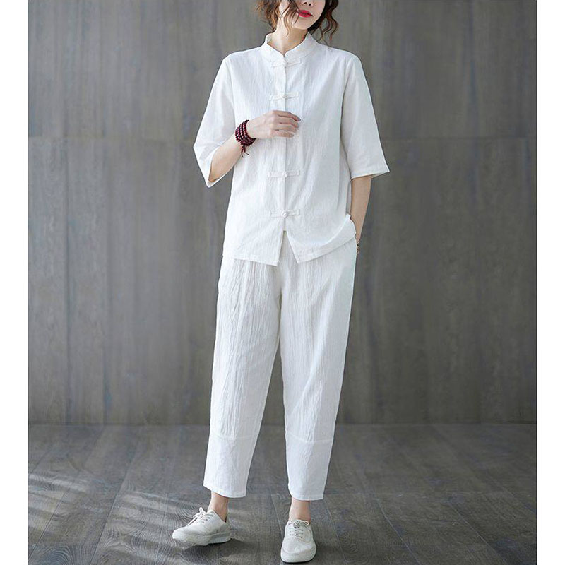 Set di 2 Pezzi Abbigliamento B - Summer Linen Clothing For Women recensione e prezzo