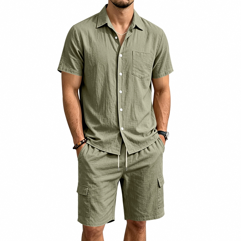 Completo Estivo da Uomo in Lin - Summer Clothing Sets recensione e prezzo
