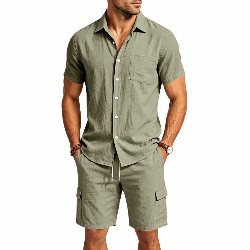 Completo Estivo da Uomo in Lin - Summer Clothing Sets recensione e prezzo